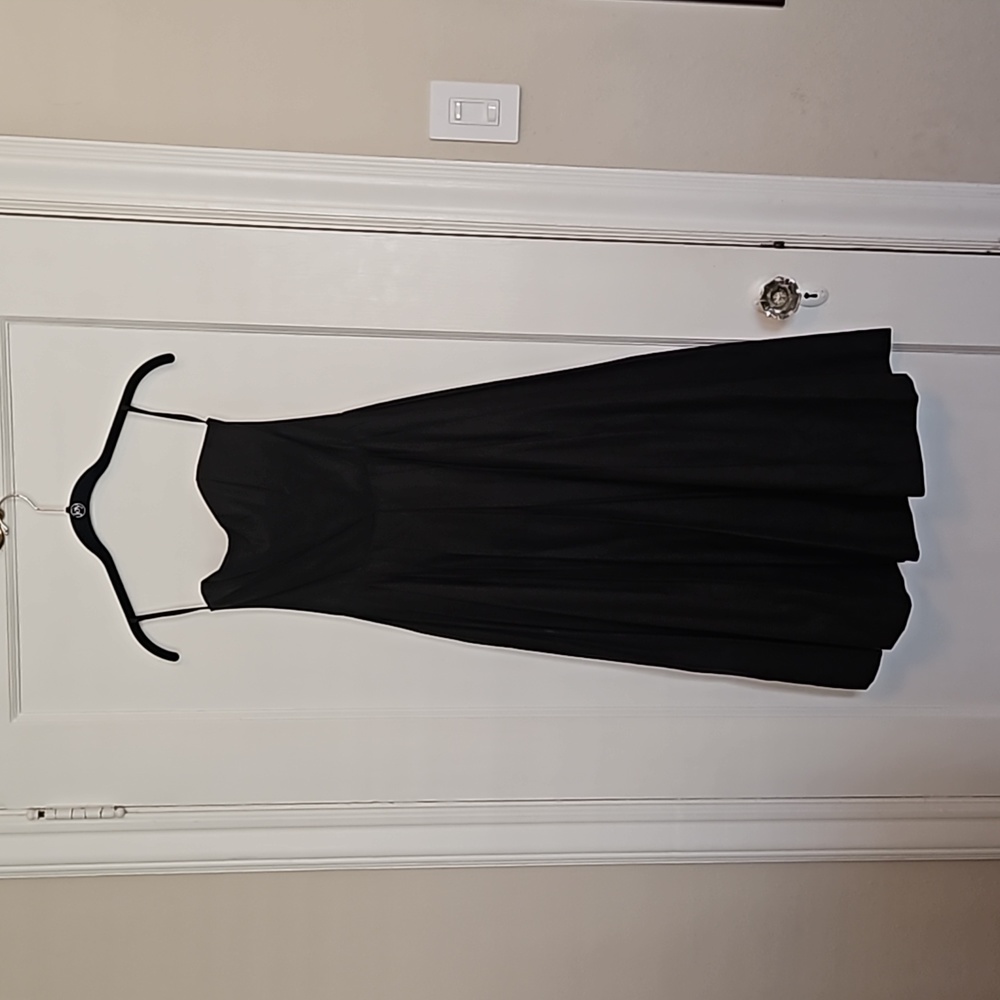 Michael Kors black sweetheart dress